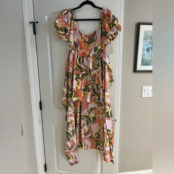 Floral Puff Sleeve Maxi Dress - Picture 5 of 5
